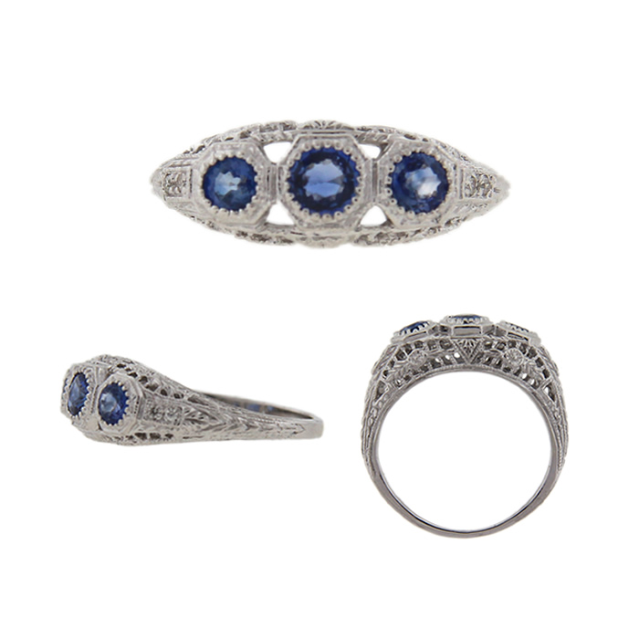 Cornflower Blue Sapphire Ring