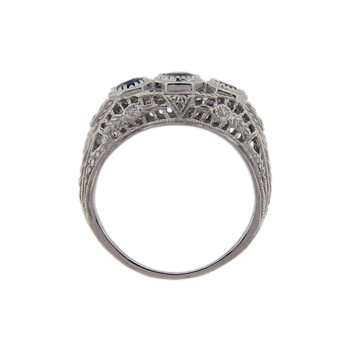 Cornflower Blue Sapphire Ring - Click Image to Close