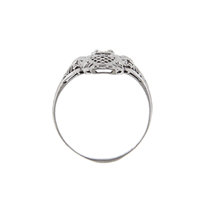 (image for) Navette Diamond Filigree Ring