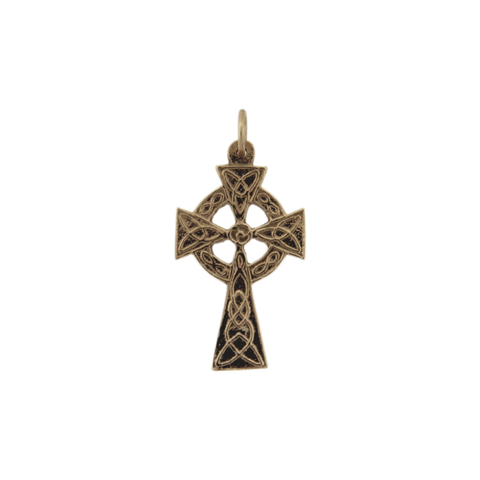 Gold Celtic Knotwork Cross