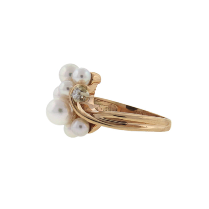 Diamond and Pearl Ring - Click Image to Close