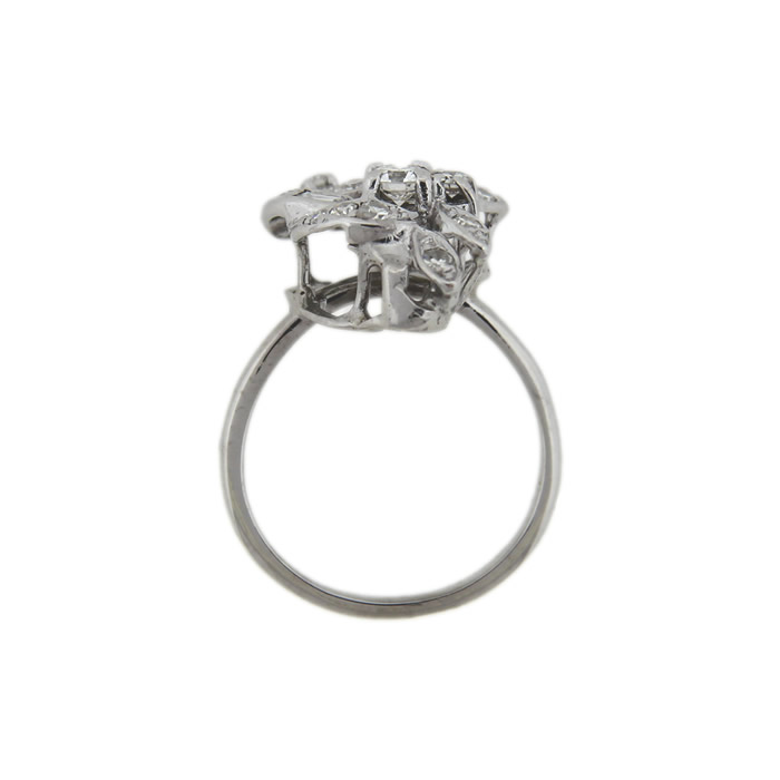 Estate Diamond Cluster Ring - Click Image to Close