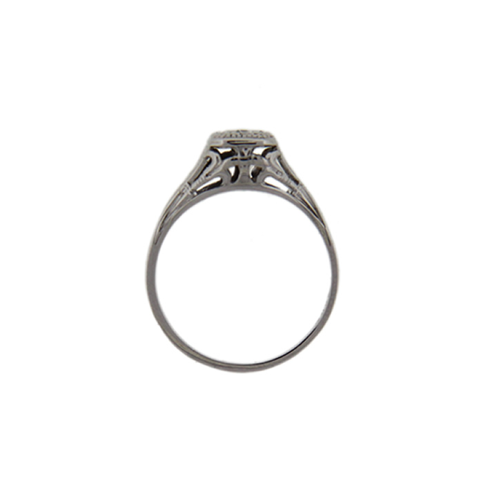 Fluer De Lis Diamond Ring - Click Image to Close