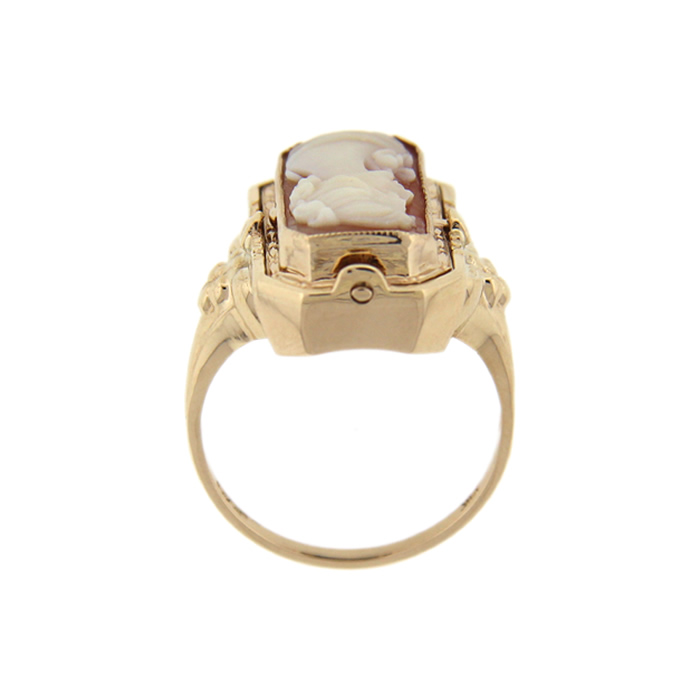 Onyx and Cameo Flip Ring - Click Image to Close