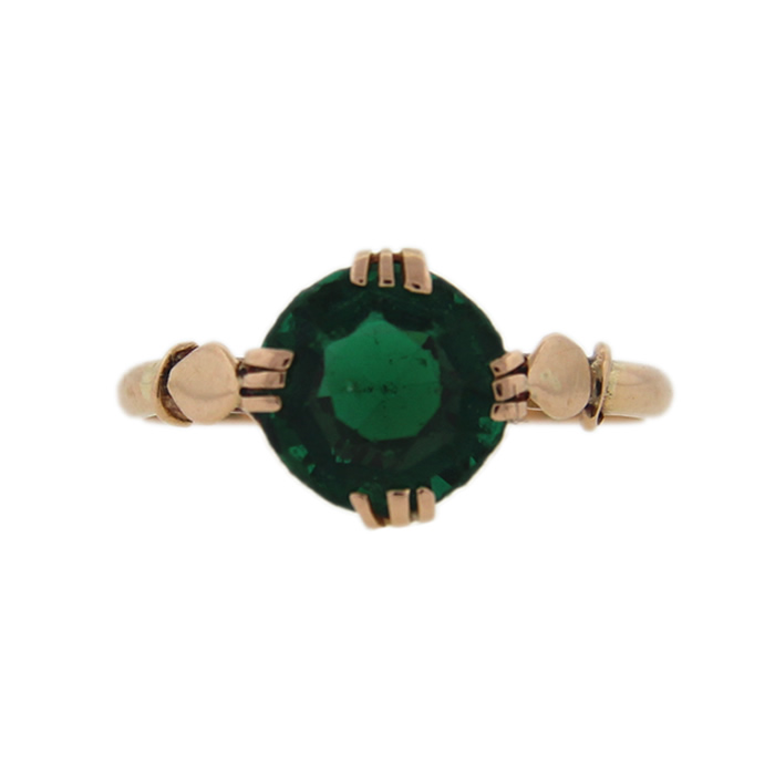 Green Glass Ring - Click Image to Close