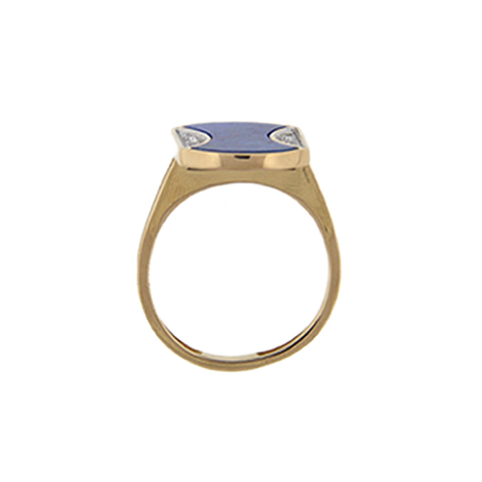 Lapis Shield Ring