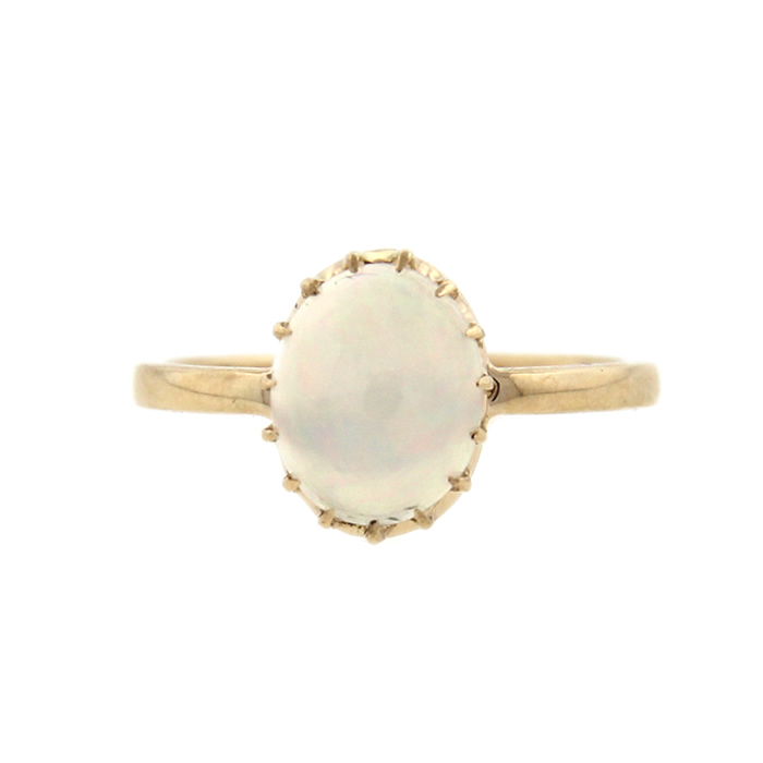 Oval Opal Ring - Click Image to Close