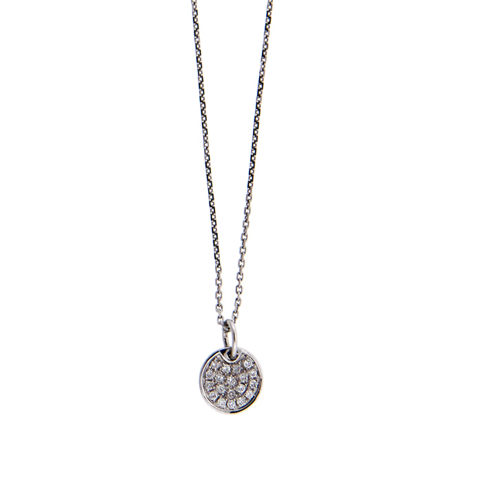 (image for) Pave Diamond Pendant Necklace