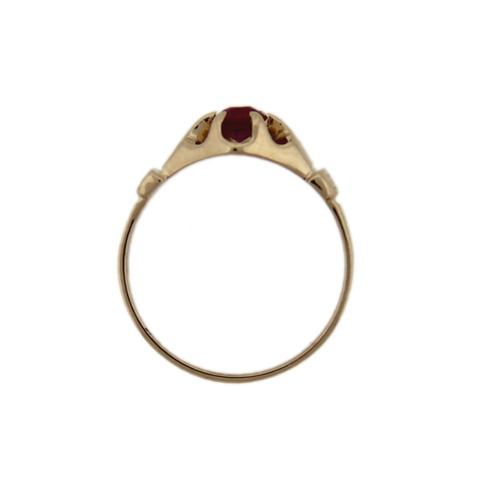 Belcher Set Ruby Ring