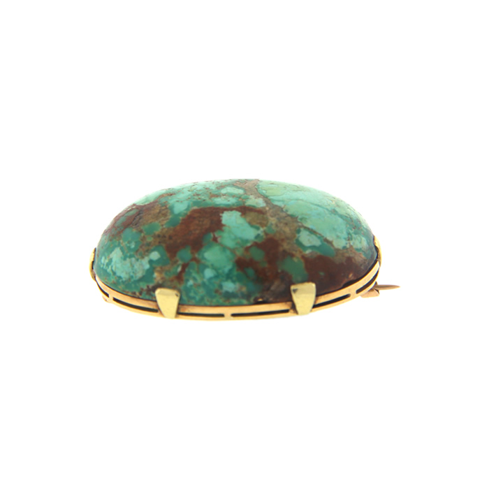 Royston Turquoise Brooch - Click Image to Close