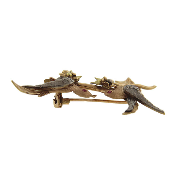 Two Bird Brooch - Click Image to Close