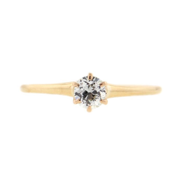 Victorian Solitaire Diamond Ring - Click Image to Close
