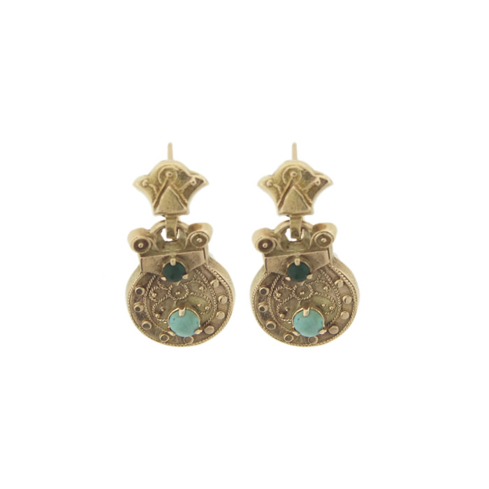 Victorian Turquoise Earrings