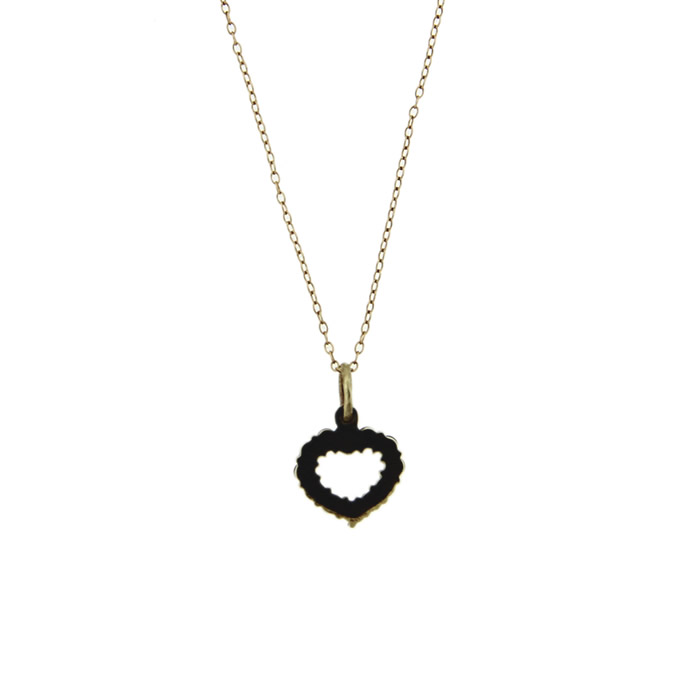 Bohemian Garnet Heart Pendant Necklace