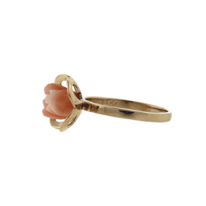 Coral Flower Ring - Click Image to Close