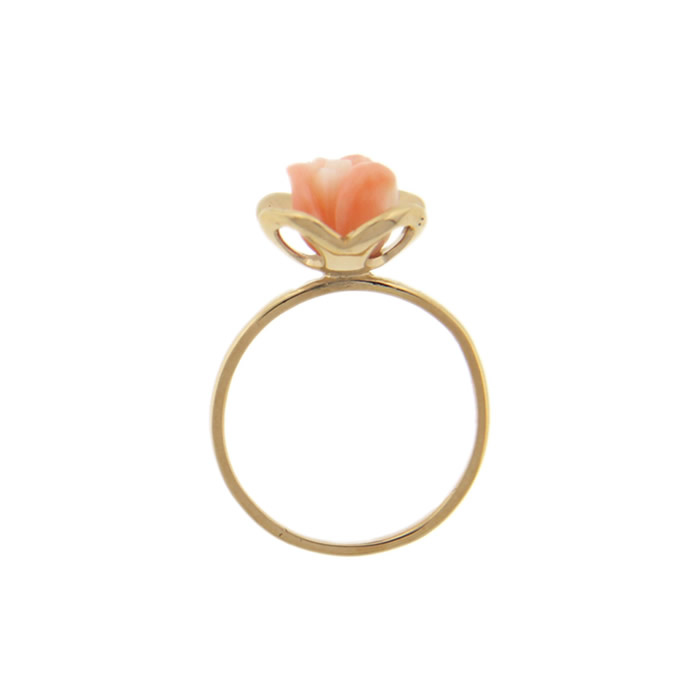 Coral Flower Ring - Click Image to Close