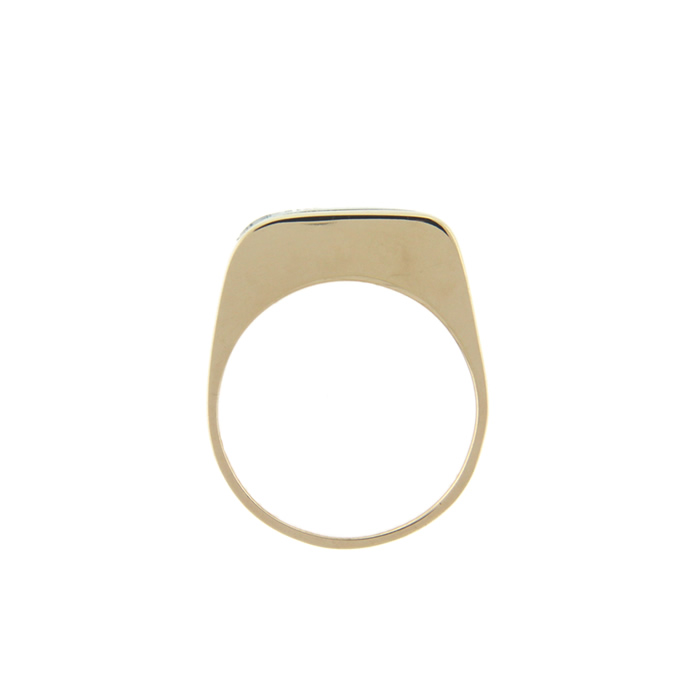 Men's Yellow Gold Turquoise Ring