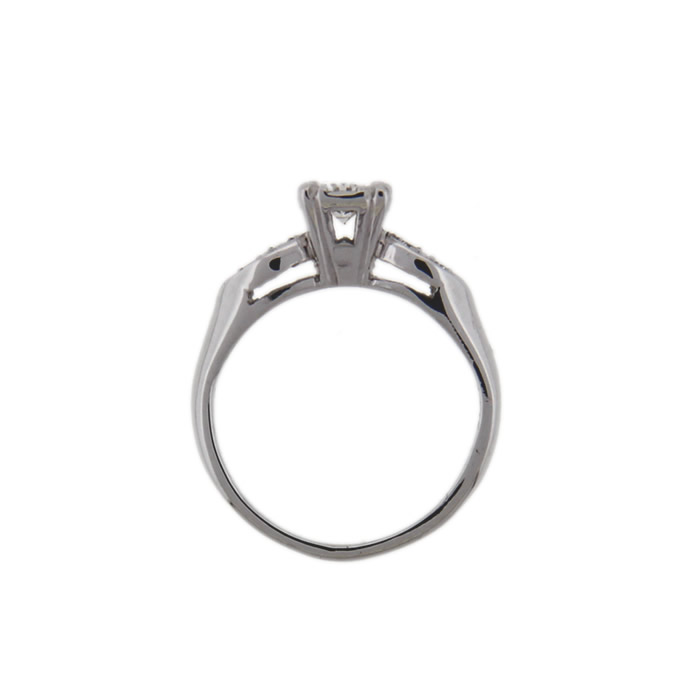 Mid-Century Diamond Engagement Ring - Click Image to Close