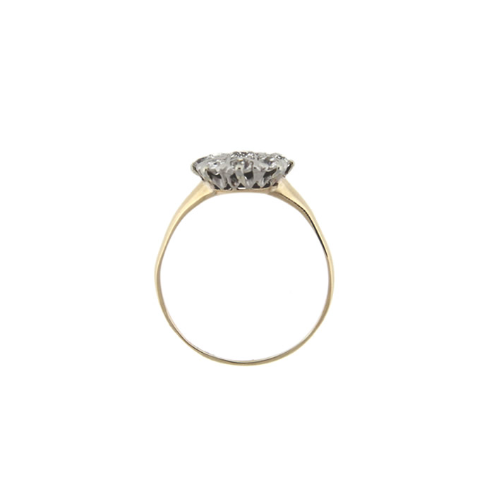 Antique Diamond Starburst Ring - Click Image to Close
