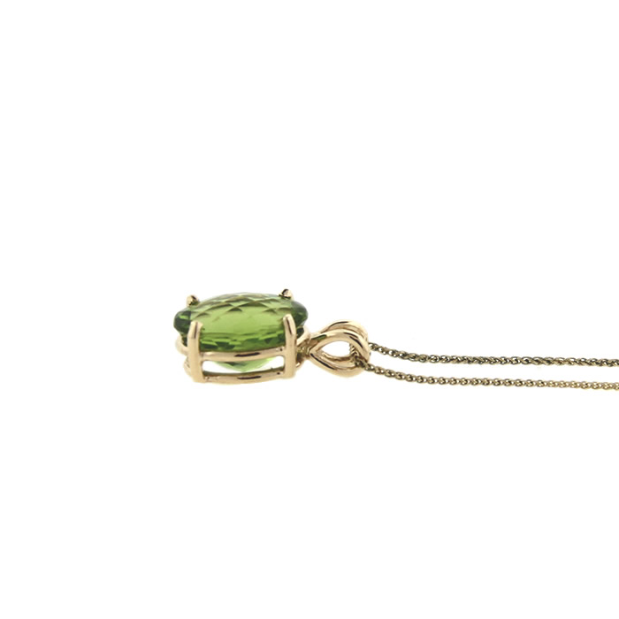 Peridot Pendant Necklace - Click Image to Close