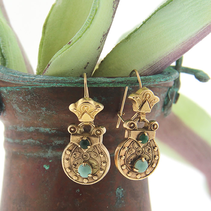 Victorian Turquoise Earrings